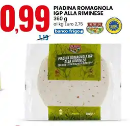 Eurospin Piadina romagnola igp alla riminese offerta