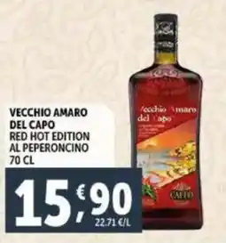 Deco Supermercati Vecchio amaro del capo red hot edition al peperoncino offerta