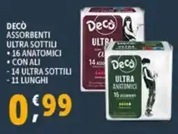 Deco Supermercati Decò assorbenti ultra sottili offerta