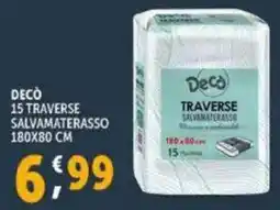 Deco Supermercati Decò 15 traverse salvamaterasso offerta