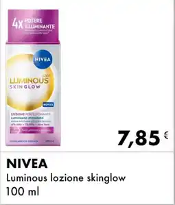 Iper Tosano NIVEA Luminous lozione skinglow offerta
