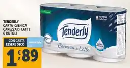 Deco Supermercati Tenderly carta igienica carezza di latte offerta