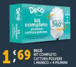 Deco Supermercati Decò kit completo cattura polvere offerta
