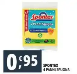 Deco Supermercati Spontex 4 panni spugna offerta