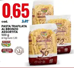 Eurospin Tre mulini pasta trafilata al bronzo offerta