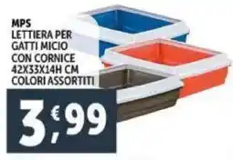 Deco Supermercati Mps lettiera per gatti micio con cornice offerta