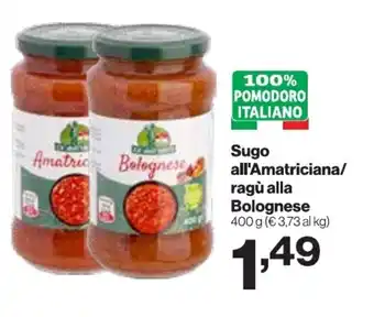 In'S Mercato Sugo all'Amatriciana/ ragù alla Bolognese offerta