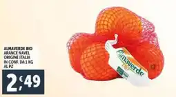 Deco Supermercati Almaverde bio arance navel origine italia offerta