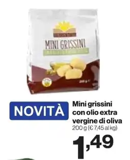 In'S Mercato Mini grissini con olio extra vergine di oliva offerta
