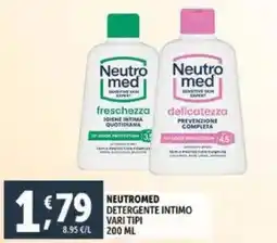 Deco Supermercati Neutromed detergente intimo offerta