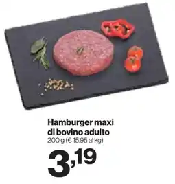 In'S Mercato Hamburger maxi di bovino adulto offerta