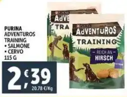 Deco Supermercati Purina adventuros training salmone e cervo offerta