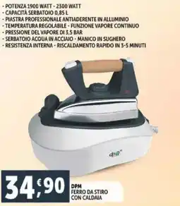 Deco Supermercati Dpm ferro da stiro con caldaia offerta