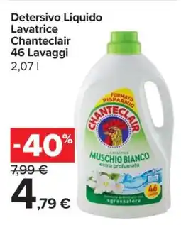 Carrefour Detersivo Liquido Lavatrice Chanteclair 46 Lavaggi offerta