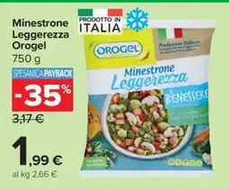 Carrefour Minestrone Leggerezza Orogel offerta