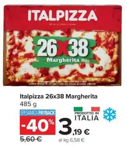 Carrefour ITALPIZZA 26X38 MARGHERITA offerta