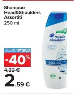 Carrefour Shampoo Head&Shoulders Assortiti offerta