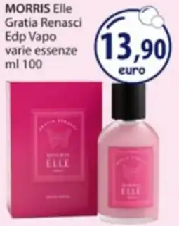 Acqua & Sapone MORRIS Elle Gratia Renasci Edp Vapo offerta