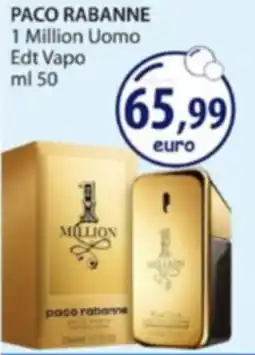 Acqua & Sapone PACO RABANNE 1 Million Uomo Edt Vapo offerta