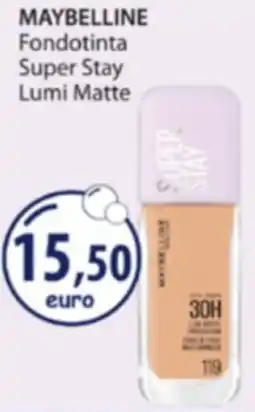 Acqua & Sapone MAYBELLINE Fondotinta Super Stay Lumi Matte offerta