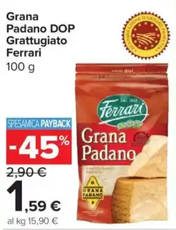 Carrefour Express Grana Padano DOP Grattugiato Ferrari offerta