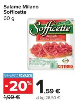 Carrefour Express Salame Milano Sofficette offerta