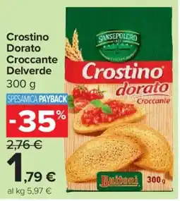 Carrefour Express Crostino Dorato Croccante Delverde offerta
