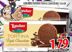 Il Genio Supermercato Loacker tortina triple chocolate offerta