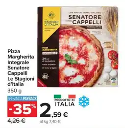 Carrefour Express Pizza Margherita Integrale Senatore Cappelli Le Stagioni d'Italia offerta