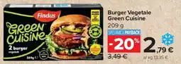 Carrefour Express Burger Vegetale Green Cuisine offerta