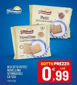 Ard Discount Biscotto petit/ novellino SFORNASOLE offerta