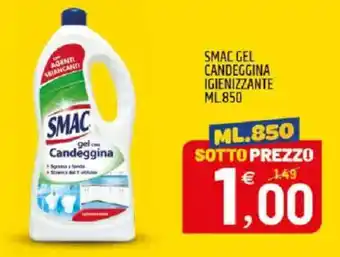 Smac gel candeggina igienizzante
