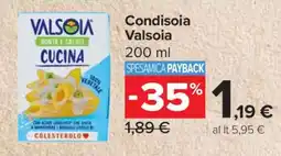 Carrefour CONDISOIA VALSOIA offerta