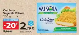Carrefour Cotoletta Vegetale Valsoia offerta