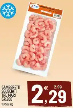 Ard Discount Gamberetti sgusciati TRE MARI offerta
