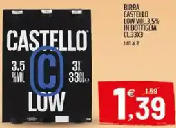 Ard Discount Birra castello low vol.3.5% in bottiglia offerta