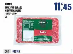 Adhoc Jubatti impasto per ragù di bovino adulto sottovuoto offerta