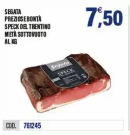 Adhoc Segata preziose bontà speck del trentino metà sottovuoto offerta