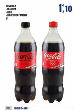 Adhoc Coca cola, classica, zero e zero senza caffeina offerta