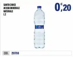 Adhoc Santa croce acqua minerale naturale offerta