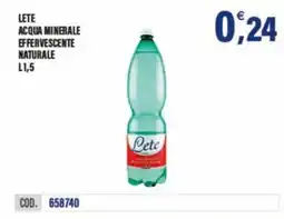 Adhoc Lete acqua minerale effervescente naturale offerta
