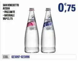 Adhoc San benedetto acqua frizzante e naturale vap offerta