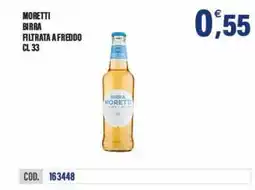Adhoc Moretti birra filtrata a freddo offerta