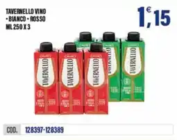 Adhoc Tavernello vino bianco e rosso offerta