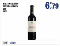 Adhoc Mastroberardino irpinia aglianico doc offerta