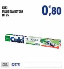Adhoc Cuki pellicola rotolo mt 25 offerta