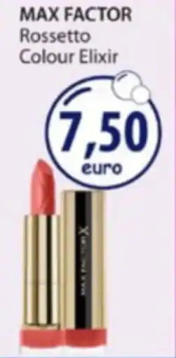Acqua & Sapone MAX FACTOR Rossetto Colour Elixir offerta