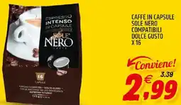 Ard Discount Caffè in capsule sole nero compatibili dolce gusto x 16 offerta