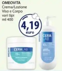 Acqua & Sapone OMEOVITA Crema/Lozione Viso e Corpo offerta