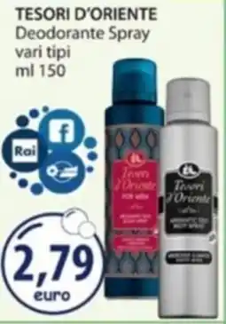 Acqua & Sapone TESORI D'ORIENTE Deodorante Spray offerta